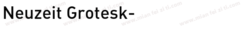 Neuzeit Grotesk字体转换